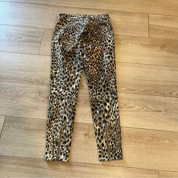 J. McLaughlin Baxter Cheetah Leopard Skinny Zipper Pants Size 0 - Picture 6 of 7